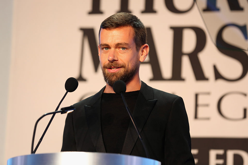 CEO of Twitter and Square Jack Dorsey accepts the award for CEO of the Year onstage during the Thurgood Marshall College Fund 28th Annual Awards Gala at Washington Hilton on November 21, 2016 in Washington, DC. (Photo by Teresa Kroeger/Getty Images for Thurgood Marshall College Fund)